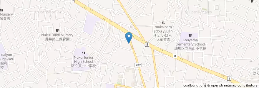 Mapa de ubicacion de ぬくい歯科 en Japan, 東京都, 練馬区.