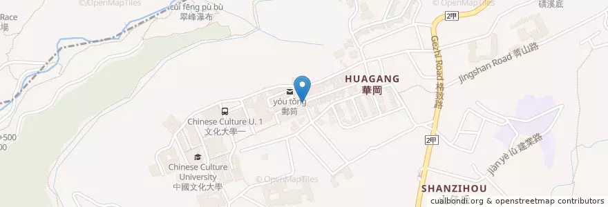 Mapa de ubicacion de 轉角的店 en Taiwan, Neu-Taipeh, Taipeh, Beitou, Shilin.