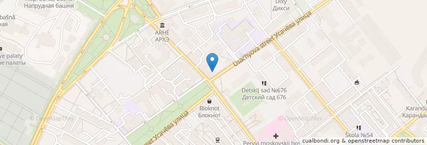 Mapa de ubicacion de Генацвале en 러시아, Центральный Федеральный Округ, Москва, Центральный Административный Округ, Район Хамовники.