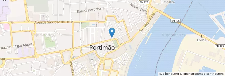 Mapa de ubicacion de Théâtre municipal de Portimao en پرتغال, Algarve, Algarve, فارو, پرتیمانو, پرتیمانو.