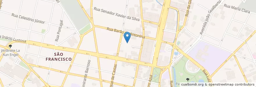 Mapa de ubicacion de Estacionamento Shopping Mueller en Brasil, Región Sur, Estado De Paraná, Região Geográfica Intermediária De Curitiba, Região Metropolitana De Curitiba, Microrregião De Curitiba, Curitiba.