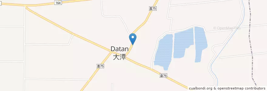 Mapa de ubicacion de 精忠廟 en Taiwan, Taiwan Province, Chiayi County, Xingang Township.