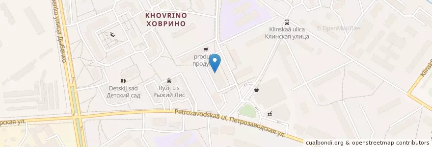 Mapa de ubicacion de Новадент en Rusland, Centraal Federaal District, Moskou, Северный Административный Округ, Район Ховрино.