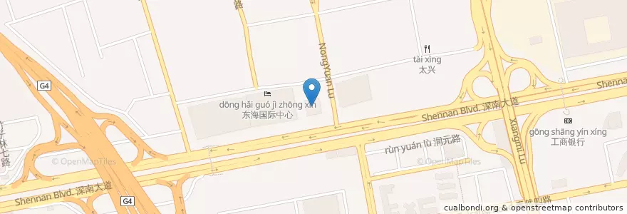 Mapa de ubicacion de 招商银行总部 en China, Provincia De Cantón, Shenzhen, 福田区.