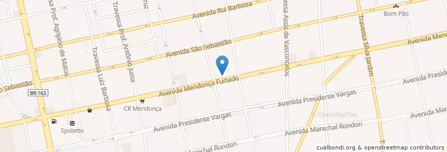 Mapa de ubicacion de Sicred en البَرَازِيل, المنطقة الشمالية, بارا, Região Geográfica Intermediária De Santarém, Microrregião De Santarém, Santarém.