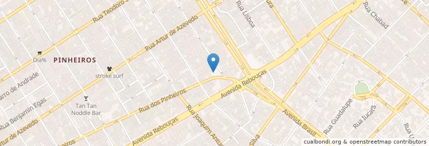 Mapa de ubicacion de Pizza Hut en 巴西, 东南部, 圣保罗, Região Geográfica Intermediária De São Paulo, Região Metropolitana De São Paulo, Região Imediata De São Paulo, 聖保羅.