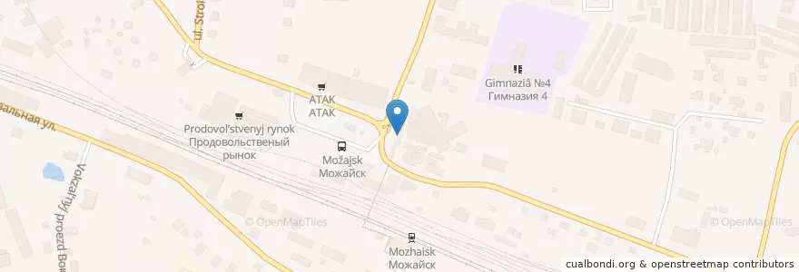 Mapa de ubicacion de Чешский дворик en Russie, District Fédéral Central, Oblast De Moscou, Можайский Городской Округ.