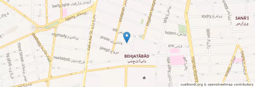 Mapa de ubicacion de Home en Iran, Teheran, شهرستان تهران, Teheran, بخش مرکزی شهرستان تهران.