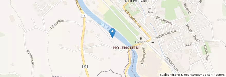 Mapa de ubicacion de Kulturzentrum Holästei en Suiza, Glaris, Glarus.