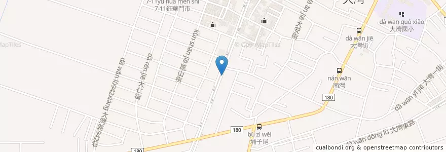 Mapa de ubicacion de 中華牛肉湯 en 臺灣, 臺南市, 永康區.