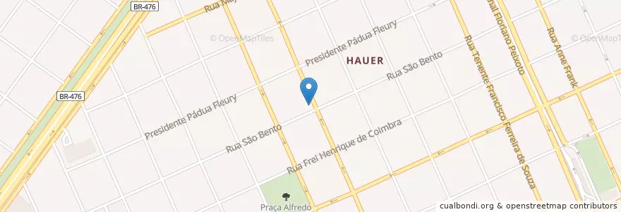 Mapa de ubicacion de Tobo Sushi Bar en ブラジル, 南部地域, パラナ, Região Geográfica Intermediária De Curitiba, Região Metropolitana De Curitiba, Microrregião De Curitiba, クリチバ.