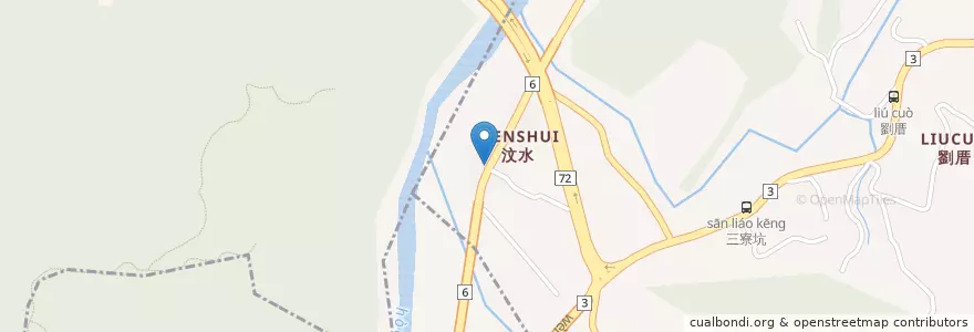 Mapa de ubicacion de 永和亭飯店 en Taiwan, 臺灣省, 苗栗縣.