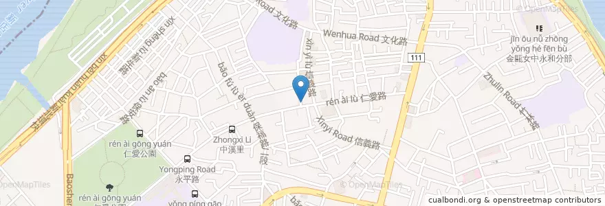 Mapa de ubicacion de 四海遊龍 en Taiwan, Neu-Taipeh, Yonghe.