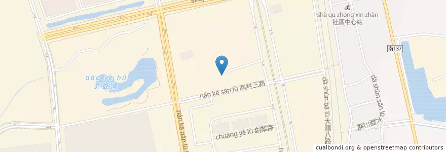 Mapa de ubicacion de 地下停車場入口 en 臺灣, 臺南市, 新市區.