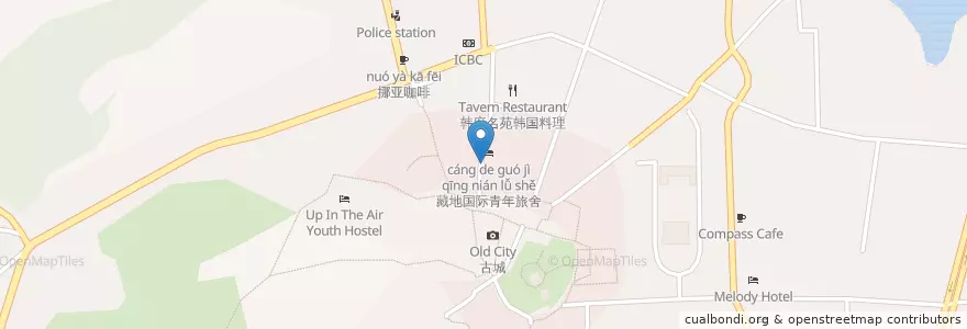 Mapa de ubicacion de Yintong Restaurant en China, Yunnan, 迪庆藏族自治州, 香格里拉市, 建塘镇.