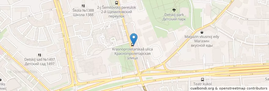 Mapa de ubicacion de OneBucksCoffee en Russland, Föderationskreis Zentralrussland, Moskau, Zentraler Verwaltungsbezirk, Тверской Район.