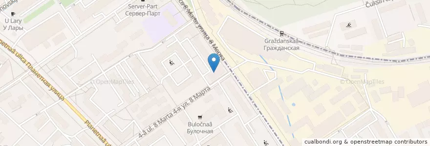 Mapa de ubicacion de Детский сад № 457 en 러시아, Центральный Федеральный Округ, Москва, Северный Административный Округ, Район Аэропорт.