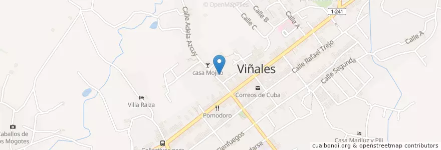 Mapa de ubicacion de Bar Las Mirandas en 쿠바, Pinar Del Río, Viñales.