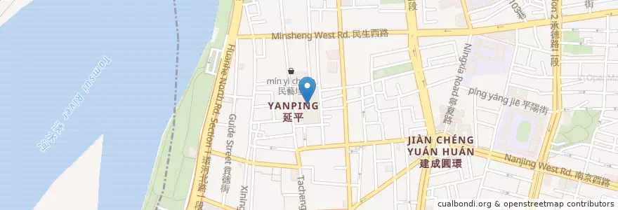 Mapa de ubicacion de 林合發油飯 en تایوان, 新北市, تایپه.