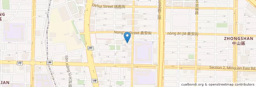 Mapa de ubicacion de 脆皮鮮乃甜甜圏 en 臺灣, 新北市, 臺北市.