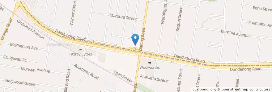 Mapa de ubicacion de Sparklers en Avustralya, Victoria, City Of Glen Eira.
