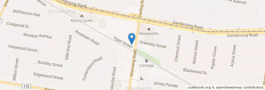 Mapa de ubicacion de P3 Cafe en Australië, Victoria, City Of Glen Eira.