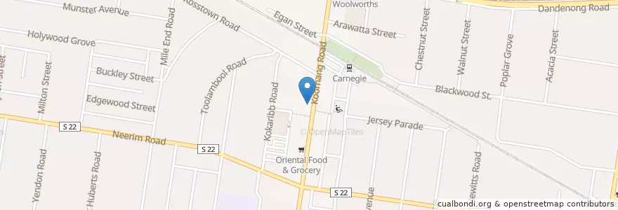 Mapa de ubicacion de U Taste en Австралия, Виктория, City Of Glen Eira.