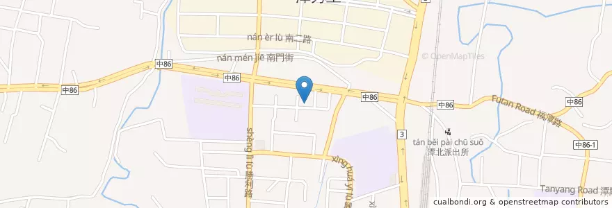 Mapa de ubicacion de 丁丁藥局 en 臺灣, 臺中市, 潭子區.