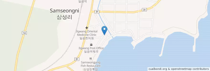 Mapa de ubicacion de 일광경로당 en Zuid-Korea, Busan, 기장군, 일광면.