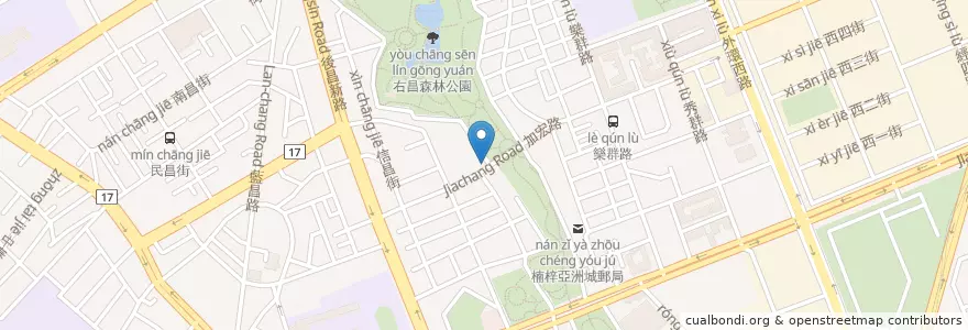 Mapa de ubicacion de 小小瑜咖啡 en Taïwan, Kaohsiung, 楠梓區.