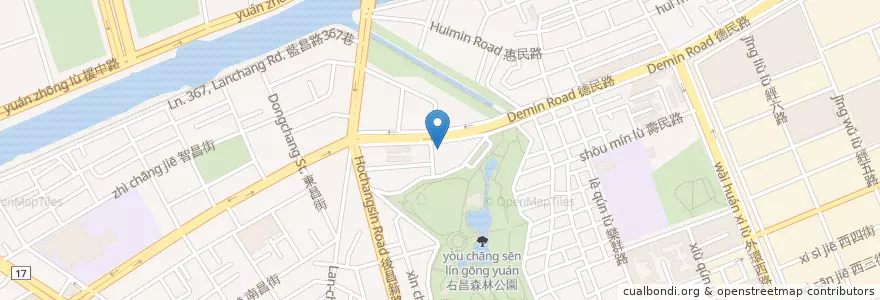 Mapa de ubicacion de 高雄市私立德民老人長期照顧中心 en Taïwan, Kaohsiung, 楠梓區.