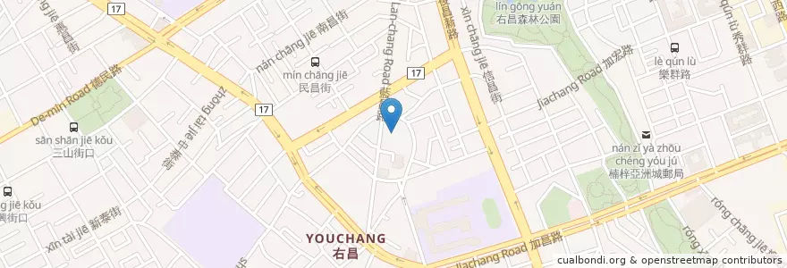 Mapa de ubicacion de 多ROSE100 (Rose手作雜貨舖) en Taiwan, Kaohsiung, Nanzi District.