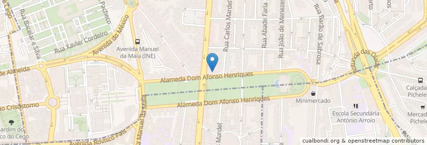 Mapa de ubicacion de Santander Totta en Portekiz, Área Metropolitana De Lisboa, Lisboa, Grande Lisboa, Lizbon, Areeiro.