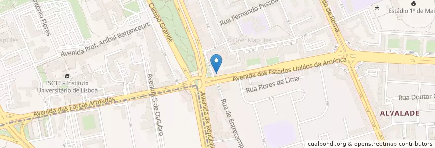 Mapa de ubicacion de Santander Totta en Portugal, Área Metropolitana De Lisboa, Lisboa, Grande Lisboa, Lisbon.