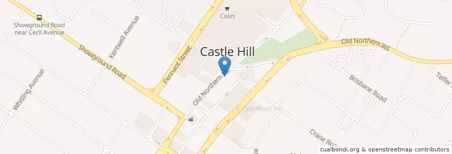 Mapa de ubicacion de Family Wise Medical Practices Castle Hill en أستراليا, نيوساوث ويلز, The Hills Shire Council, Sydney.