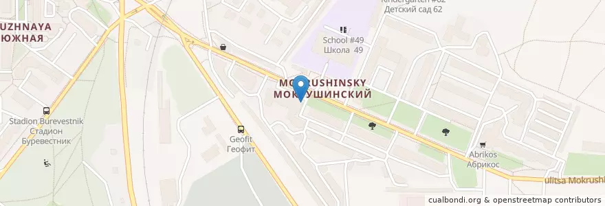 Mapa de ubicacion de Лека en Russland, Föderationskreis Sibirien, Oblast Tomsk, Томский Район, Городской Округ Томск.