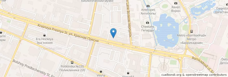Mapa de ubicacion de Росбанк en Rusya Federasyonu, Центральный Федеральный Округ, Москва, Центральный Административный Округ, Пресненский Район.