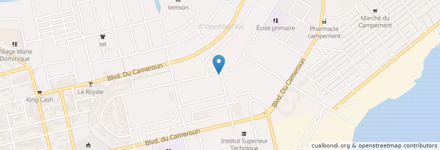 Mapa de ubicacion de Pharmacie Sopim en Ivoorkust, Abidjan, Koumassi.