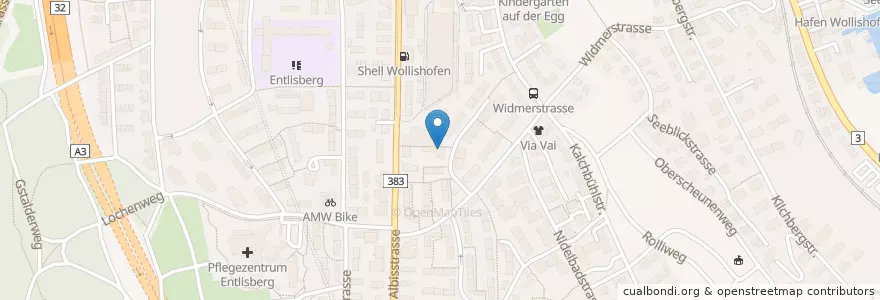 Mapa de ubicacion de Pflegewohngruppe LieniHof en Switzerland, Zurich, District Zurich, Zurich.
