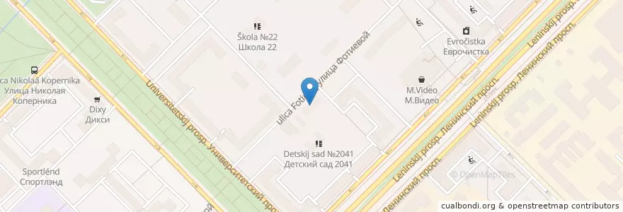 Mapa de ubicacion de ОМВД по Гагаринскому району en Rusland, Centraal Federaal District, Moskou, Юго-Западный Административный Округ, Гагаринский Район.