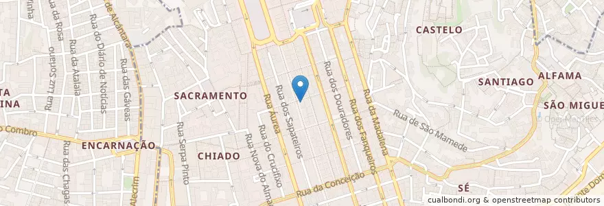 Mapa de ubicacion de Montepio en Portekiz, Área Metropolitana De Lisboa, Lisboa, Grande Lisboa, Lizbon, Santa Maria Maior.