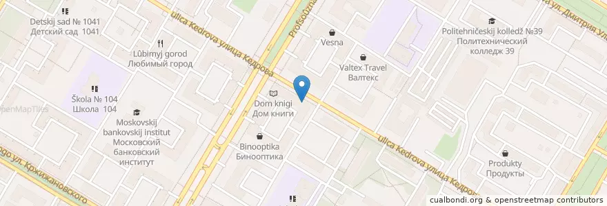 Mapa de ubicacion de Союз en Rusland, Centraal Federaal District, Moskou, Юго-Западный Административный Округ, Академический Район.