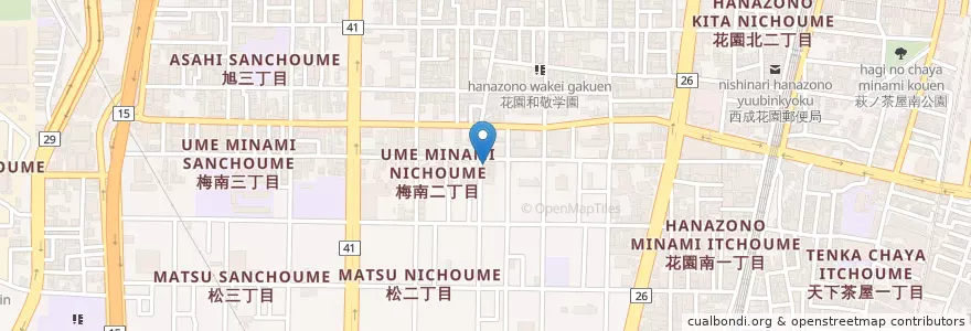 Mapa de ubicacion de 中華料理 福緑 en 日本, 大阪府, 大阪市, 西成区.