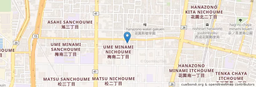 Mapa de ubicacion de すし半 en 일본, 오사카부, 오사카, 西成区.