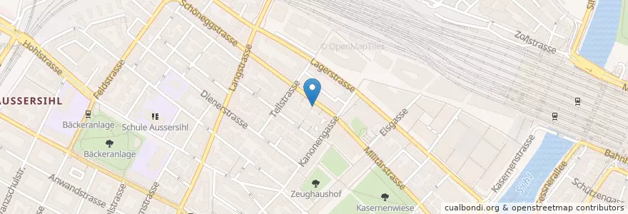 Mapa de ubicacion de Velo Cafi en Suisse, Zurich, District De Zurich, Zurich.