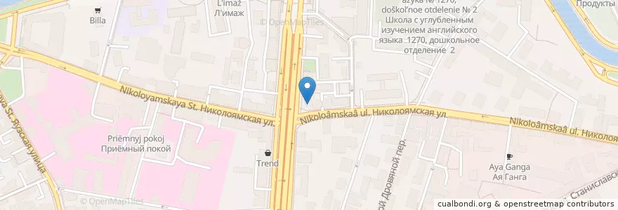 Mapa de ubicacion de Правда Кофе en Rusland, Centraal Federaal District, Moskou, Центральный Административный Округ, Таганский Район.