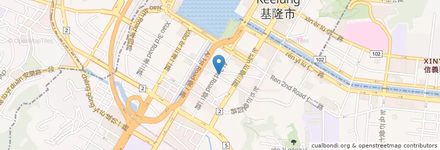 Mapa de ubicacion de TKK Fried Chichen (Keelung Ai 2nd Store) en Taiwan, Taiwan Province, Keelung, Ren'ai.