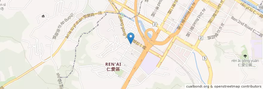 Mapa de ubicacion de 基隆郵局國際郵件科 en Taiwan, 臺灣省, 基隆市.