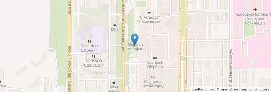Mapa de ubicacion de Shauroom en 러시아, Уральский Федеральный Округ, 첼랴빈스크 주, Миасский Городской Округ.