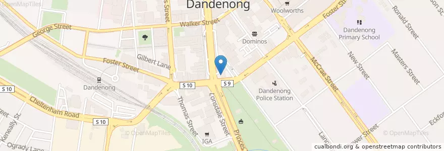 Mapa de ubicacion de Modern Medical en Australie, Victoria, City Of Greater Dandenong.